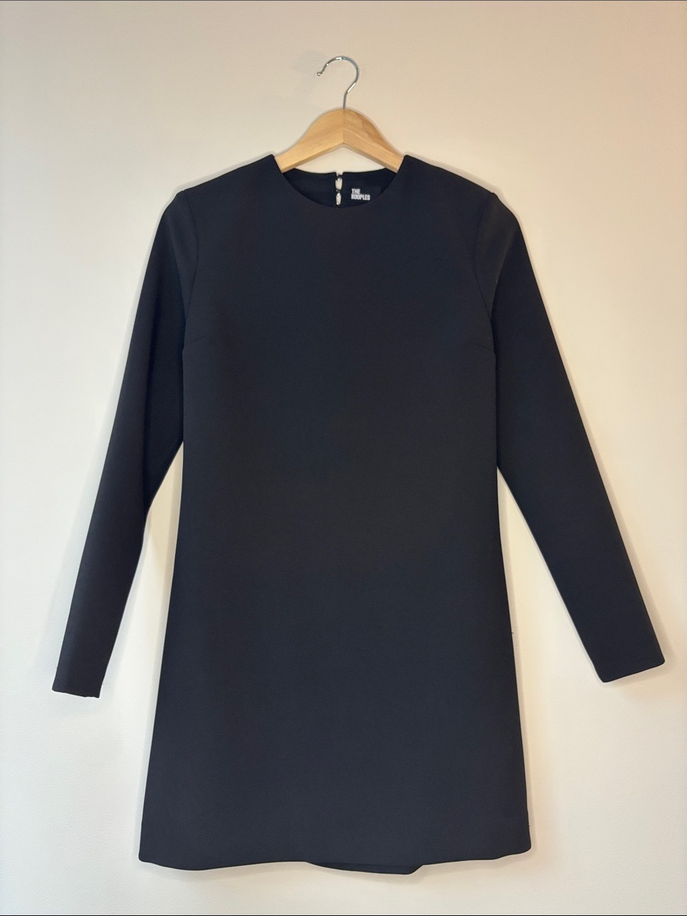 The Kooples Black Long Sleeve Shift Dress